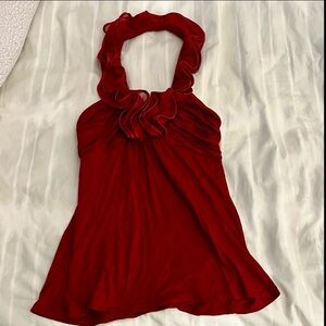 Express Rose Halter Top